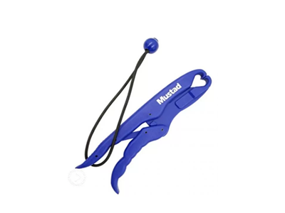 Mustad Floating Plastic Lip Grip With Wrist Loop Blue