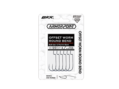 BKK Offset Worm Round Bend Hook